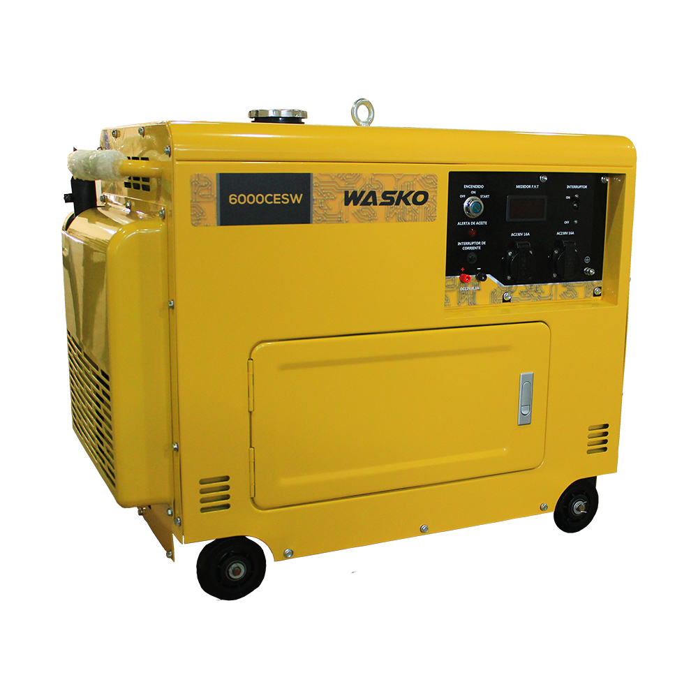 Generador Cabinado Wasko Diesel 6.25kva 220v sin Ats