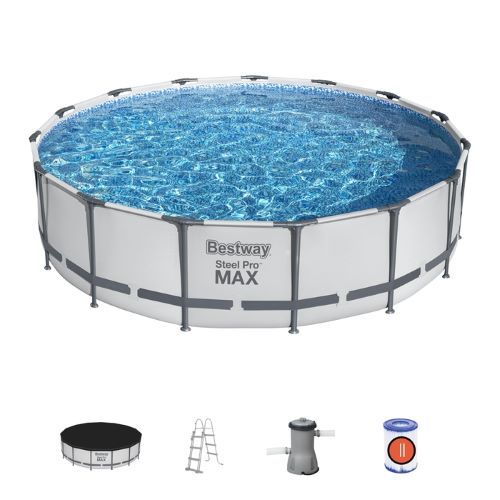 Piscina redonda con est. metalica 14.970Lt. Steel PRO MAX