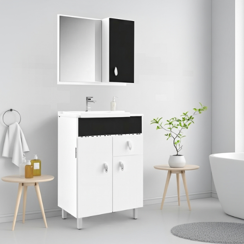 Kit Armario Tuon Blanco/Negro 55cm