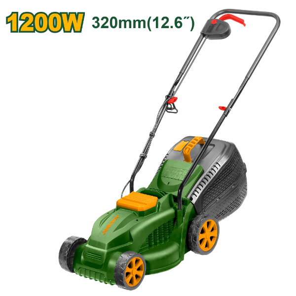 Corta Cesped Elect. 12.6" 1200W. Con Recolector Jadever JDEN3201
