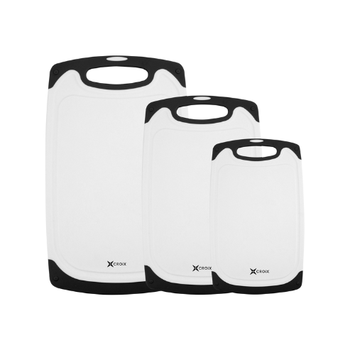 Set Tres Tablas de Picar Croix Blanca/Negra