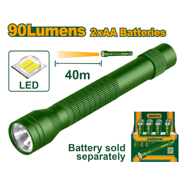 Linterna Led 90Lm Verde Jadever x Un JDFL2J05