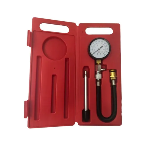 Kit Medidor Compresión Motor Naftero Automotriz Manometro Isard 3 Pzs