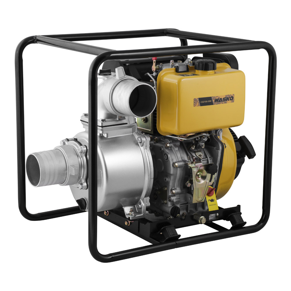 Motobomba Diesel Wasko 4" 8.5hp con Arranque Manual