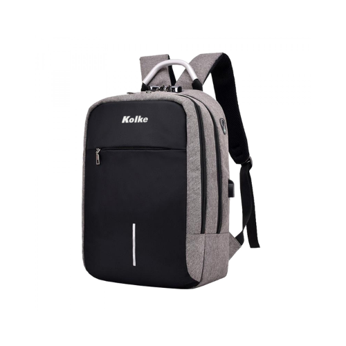 Mochila Kolke Kvm-338 con candado (gris claro)