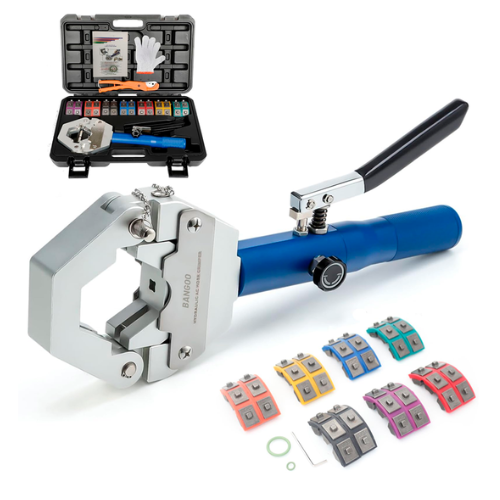 kit Prensa Crimpadora Manual de Manguera Hidráulica Para Aire Acondicionado