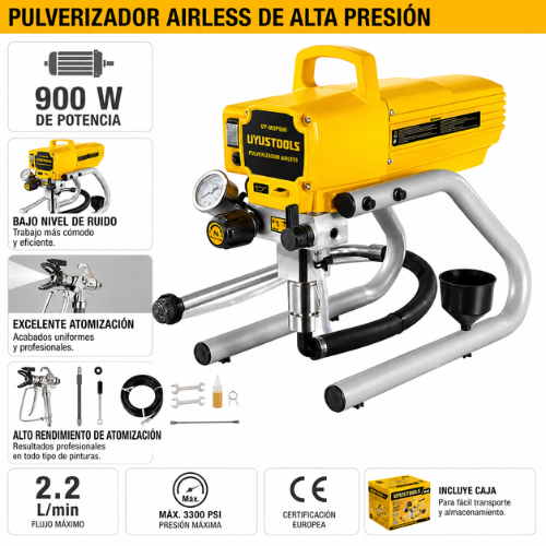 Máquina Airless UYUSTOOLS UY-MQP900 – Pulverizador Airless 900W