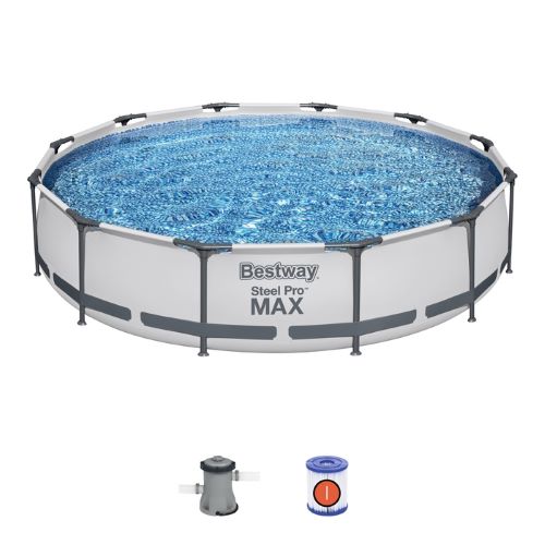 Piscina redonda con est. metalica 6.473Lt. Steel PRO MAX