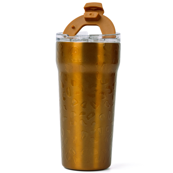 Vaso Termico 530ml. TH Leopardo Dorado PE. Utendors DA-701V-CAMG