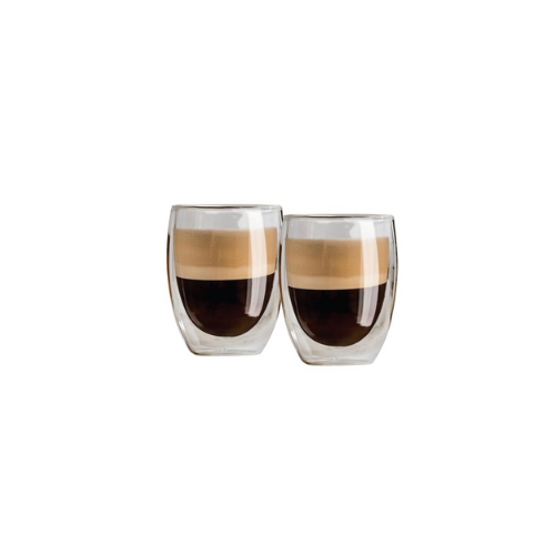 Set 2 Vasos Doble Pared 400ml Vidrio Varenna