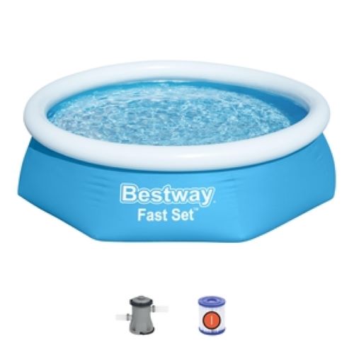 Piscina borde inflable 244x61cm 1.880Lt. con depurador