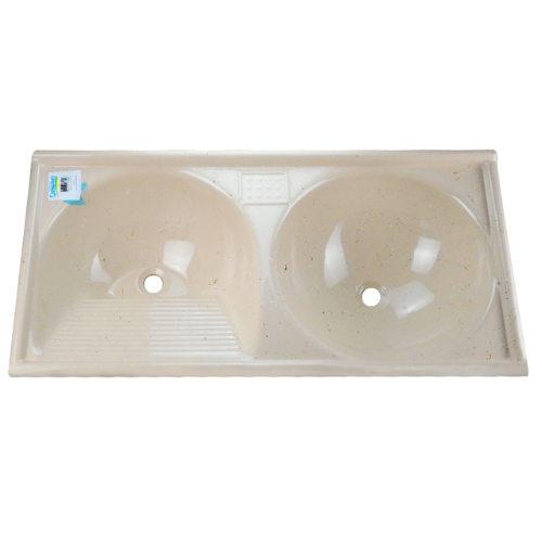Pileta de Fibra 2 Bachas Para Lavadero 100cmx50cm