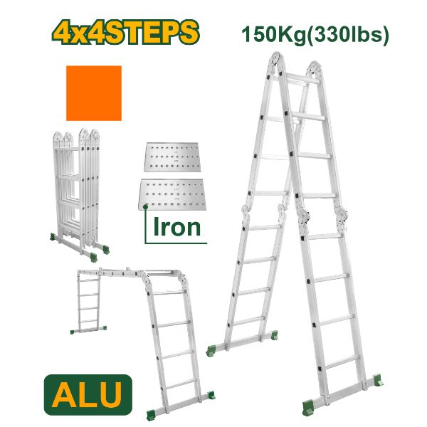 Escalera Multiposicion 4x4 + Platataformas (2). Jadever JDLD7H44