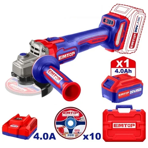 Amoladora a bateria 20v 115mm Bl Emtop Elag2211531