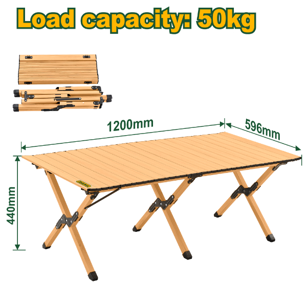 Mesa plegable para exteriores (120x60x44cm) Jadever JDHWT1101