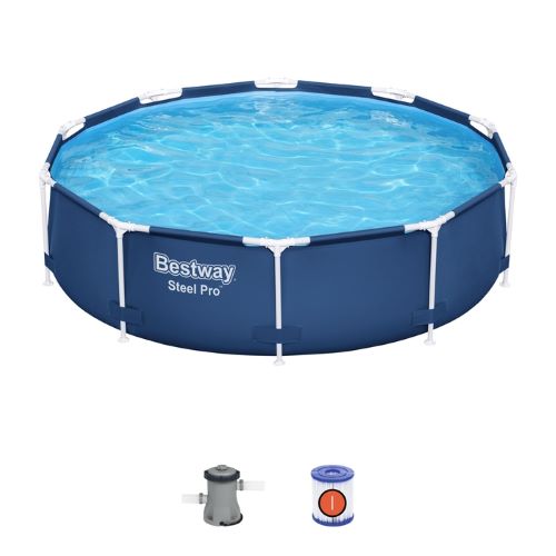 Piscina redonda con est. metalica 4.678Lt. Steel Pro.