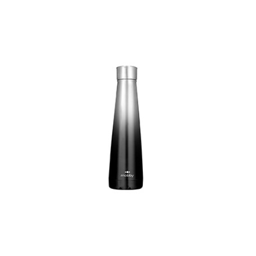 Botella Conica A.Inox 500ml Degrade Negro Mobby