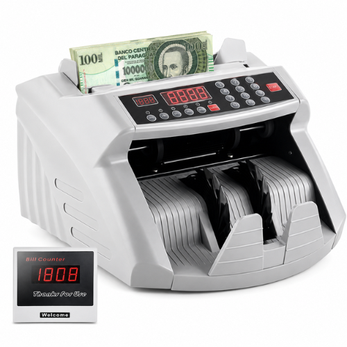 Contadora y Detectora de Billetes con Pantalla LED Externa