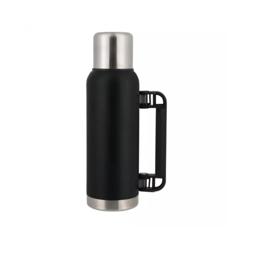 Termo 1.0l Doble Pared Negro Mate + Tapon Extra Triton