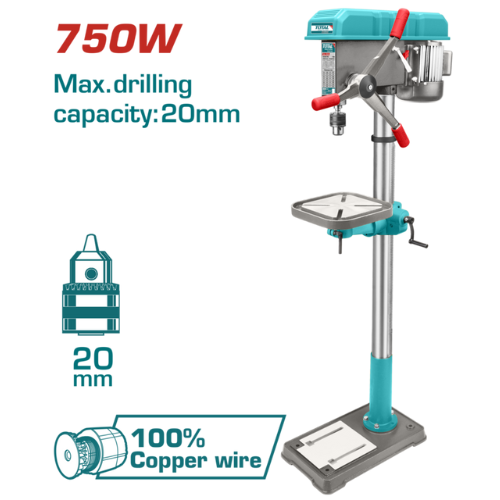 TALADRO DE BANCO 750W 20MM TOTAL