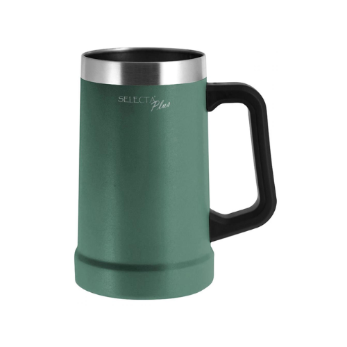 Jarra Cerveza 700ml Doble Pared Verde Selecta