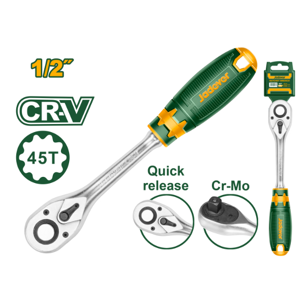 Manija Criquet CrV 1/2" 260mm Jadever x Un. JDRW1212